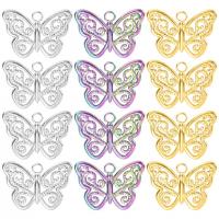 Stainless Steel Animal Pendants, 304 Stainless Steel, Butterfly, Vacuum Ion Plating, fashion jewelry & Unisex & oval chain Approx 2.8mm cm [