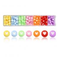 Mixed Acrylic Jewelry Beads, fashion jewelry & DIY & for woman, mixed colors, nickel, lead & cadmium free, 7mm, Approx [