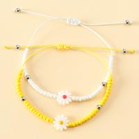 Plastic Jewelry Bracelet, Chrysamthemum, handmade, Length Adjustable & fashion jewelry & for woman Approx 16-30 cm [