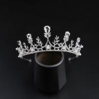 Bridal Tiaras, Zinc Alloy, with Crystal, plated, fashion jewelry & for woman & with rhinestone Inner Approx 150mm cm 