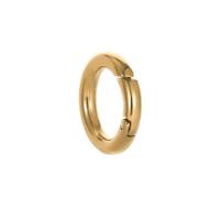 Brass Snap Clasp, Donut, gold color plated, DIY golden [