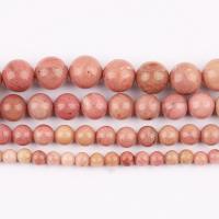 Perles rhodonites, rhodonite, Rond, DIY & normes différentes pour le choix Environ 37 cm, Vendu par brin