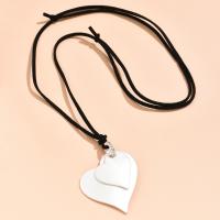 PU Leather Cord Necklace, with Zinc Alloy, gold color plated, fashion jewelry & for woman cm 