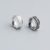 Sterling Silber Spacer Perlen, 925 Sterling Silber, DIY, keine, 7x3mm, Bohrung:ca. 4.6mm, verkauft von PC