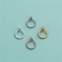Sterling Silver Jewelry Bail, 925 Sterling Silver, plated, DIY Approx 1.4mm, Inner Approx 6mm 