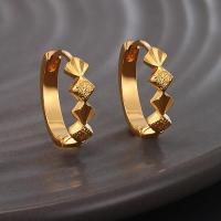 Zinc Alloy Leverback Earring, 24K gold plated, fashion jewelry & for woman 