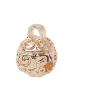 Zinc Alloy Jingle Bell for Christmas Decoration, KC gold color plated, DIY 