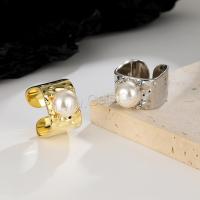 South Sea Shell Finger Ring, Brass, with Shell Pearl, fashion jewelry & for woman [