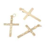 Gold Filled Pendant, Crucifix Cross, 14K gold-filled, DIY 