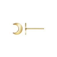 Gold Filled Stud Earring, Moon, 14K gold-filled, Unisex 
