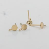Gold Filled Earring Stud Component, 14K gold-filled, DIY 