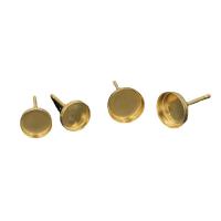 Gold Filled Adhesive Earring Post Component, 14K gold-filled, DIY 