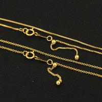 Медно-золото Ожерелье, 14K позолоченный, Мужская & разные стили для выбора, длина:Приблизительно 22 дюймовый, продается PC