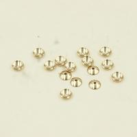 Doublé or calotte de perle, fleur, 14K rempli d’or, DIY & normes différentes pour le choix Environ 0.73mm, Vendu par PC