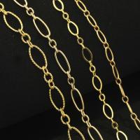Медно-золото цепочки, 14K позолоченный, DIY & разные стили для выбора, продается м