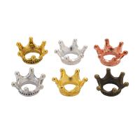 Zinc Alloy Large Hole Beads, Crown, plated, vintage & DIY & 3D effect Approx [