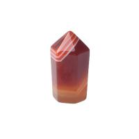 Agate Decoration, Red Agate, Conical, for home and office, red, 27mm 
