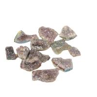 Amethyst Minerals Specimen, Nuggets, AB color plated, druzy style purple 