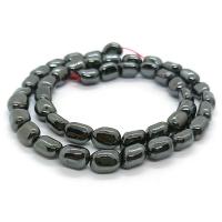 Perles hématite non-magnétique, poli, DIY & effet 3D & normes différentes pour le choix, noire Environ 40 cm, Vendu par brin[