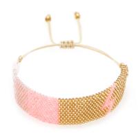 Bracelets Bijoux en verre, Seedbead, avec Cordon de noeud, style folk & réglable & pour femme, plus de couleurs à choisir Vendu par PC