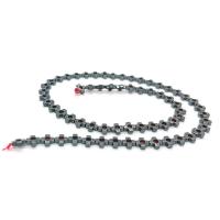 Non Magnetic Hematite Beads, Cross, polished, DIY & hollow, black, 6mm Approx 40 cm 