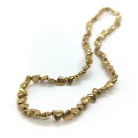 Perles hématite non-magnétique, coeur, Plaqué d'or, DIY & normes différentes pour le choix, doré Environ 40 cm, Vendu par brin[