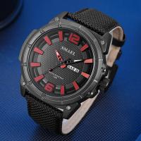 Men Wrist Watch, Organic Glass, with Nylon, Japanese movement, Life water resistant & fashion jewelry & multifunctional & for man 52mm,24mm Approx 175-225 mm [