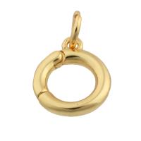 Brass Snap Clasp, Donut, gold color plated, fashion jewelry & DIY [