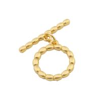 Brass Toggle Clasp, Round, gold color plated, fashion jewelry & DIY & for woman, golden 