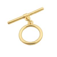 Brass Toggle Clasp, Round, gold color plated, fashion jewelry & DIY & for woman, golden [