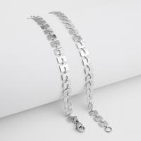 Stainless Steel Chain Necklace, 304 Stainless Steel, polished, DIY & Unisex, original color Approx 19.69 Inch 