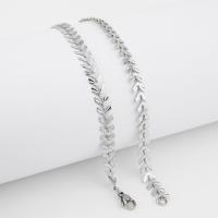 Stainless Steel Chain Necklace, 304 Stainless Steel, polished, DIY & Unisex, original color Approx 19.69 Inch 