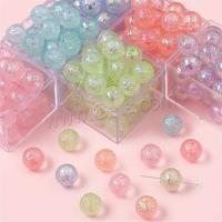 Ice Flake Acrylic Beads, Round, DIY 16mm Approx 2mm 