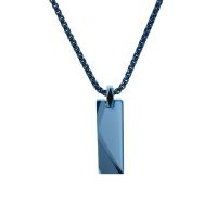Tungsten Steel Pendant, Rectangle, plated, DIY [