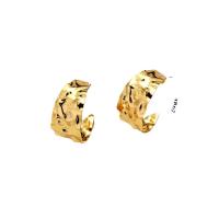 Iron Stud Earring, gold color plated & for woman, 14-39mm 