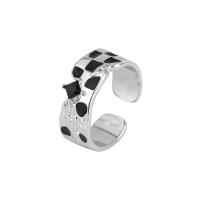 Rhinestone Brass Finger Ring, epoxy gel, fashion jewelry & for woman & with rhinestone, 8mm [