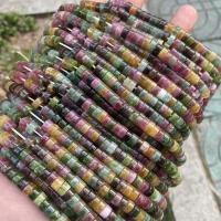 Gefärbte Jade Perlen, flache Runde, poliert, DIY, gemischte Farben, 3x6mm, ca. 125PCs/Strang, verkauft von Strang[
