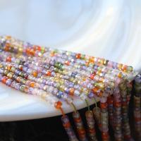Cubic Zirconia bijoux perles, zircon cubique, abaque, poli, DIY & facettes, multicolore Environ Vendu par brin