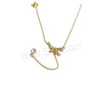 Zinc Alloy Necklace, with 5CM extender chain, gold color plated, fashion jewelry & for woman Approx 37 cm 