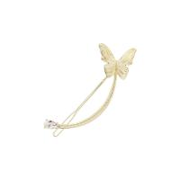 Hair Slide, Zinc Alloy, Butterfly, plated, fashion jewelry & for woman & with rhinestone 