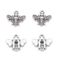 Zinc Alloy Animal Pendants, Bee, antique silver color plated, fashion jewelry & DIY 