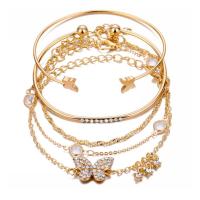 Zinc Alloy Crystal Bracelets, with Crystal, plated, fashion jewelry & for woman & with rhinestone 