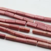 Holzmaserung Stein Perlen, Grain Stein, poliert, Unterschiedliche Form zur Auswahl & DIY, Rosa, 4x13mm, ca. 30PCs/Strang, verkauft von Strang