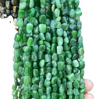 Jaspis Stein Perlen, Klumpen, poliert, DIY, grün, 5x9mm, ca. 55PCs/Strang, verkauft von Strang
