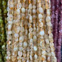 Perles en Quartz teint, perles de citrine, pepite, poli, DIY, Jaune Environ Vendu par brin