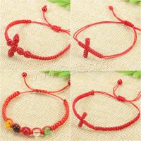 Nylon Cord Bracelets, Knot Cord, handmade, Unisex & adjustable Approx 16-28 cm [