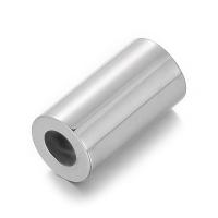 Abalorio separador tubo de acero inoxidable, acero inoxidable 304, Columna, Bricolaje, color original, 11x6mm, Vendido por UD[