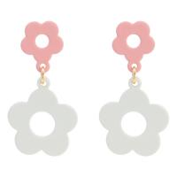 Zinc Alloy Jewelry Pendants, Flower, silver color plated, fashion jewelry & for woman & hollow 