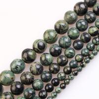 Single Gemstone Beads, Green Eye Stone, fashion jewelry & DIY green Approx 38 cm 