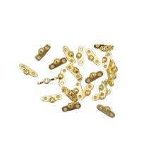 Brass Spacer Beads, high quality plated, fashion jewelry & DIY & double-hole, golden [